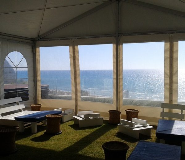 אוהל אלומיניום ברוחב 6 מטר